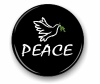 peace dove, small badge